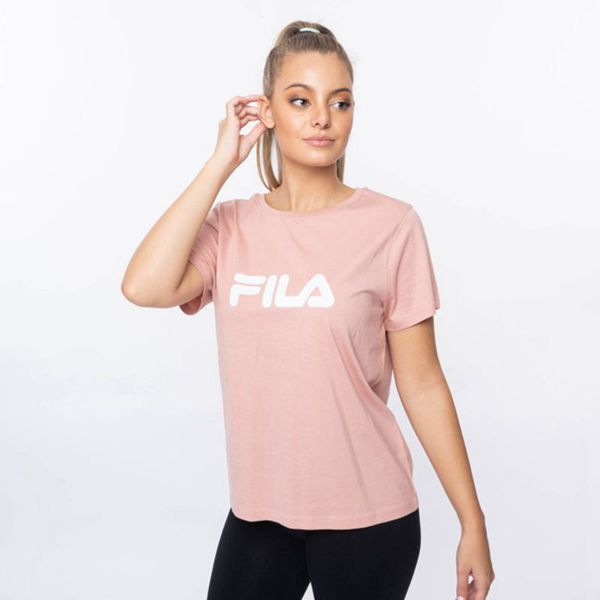 Camisetas Fila Mulher Rosa - Fila Mono Deckle Portugal Lojas,QWIS-25903